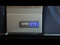 Aiwa CS-770a Boombox Ghettoblaster Stereo Radio Cassette Recorder Portable