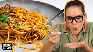 If you love CHILLI CRISP, then you NEED this pasta! CHILLI CRISP SPAGHETTI | Marion's Kitchen