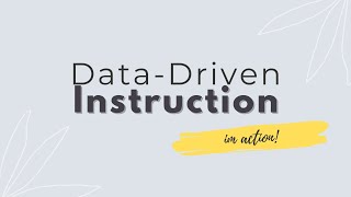 Data Driven Instruction