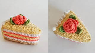 Вязаный торт крючком. Cake crochet pattern