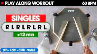 Practice your SINGLES with this video (8th, 16th, 32nd Notes)