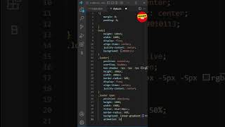 Gradient Loader in HTML & CSS | Gradient Spinner in HTML CSS | HTML CSS #shorts