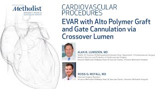 EVAR with Alto Polymer Graft and Gate Cannulation via Crossover Lumen