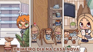 ROTINA DO NOSSO PRIMEIRO DIA NA CASA NOVA NATURAL CHIC 🧸🤎 (Avatar World)