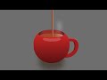 How to make Animated cup of hot chocolate using html and css only | Pouring animation