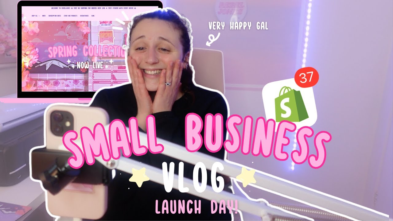 Small Business Vlog Launch Day Youtube