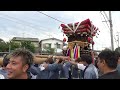 令和6年 京都府木津川市 木津御輿太鼓祭り 御霊神社 太鼓御輿 倉庫前最後の担ぎ 拝神團・敬神組