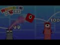 if numberblocks were geometry dash characters one hundred steps