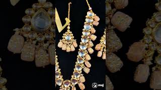 kundan long necklace set