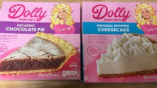 Dolly Parton’s Chocolate Pie & Cheesecake Pie 🦋 Review: