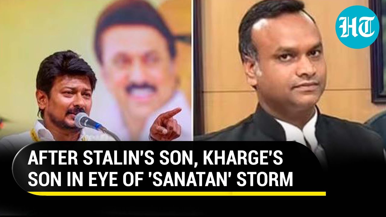 'Sanatan Dharma' Row: Cong Chief Kharge's Son Booked For Backing Stalin ...