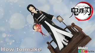 Kimetsu no Yaiba: Yuukaku Hen(Muzan Kibutsuji)┃How to make┃Clay Tutorial┃Anime