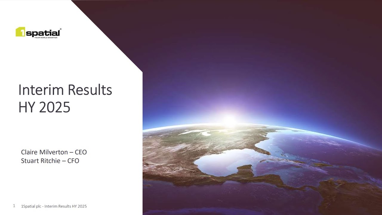 1spatial Plc Interim Results Youtube