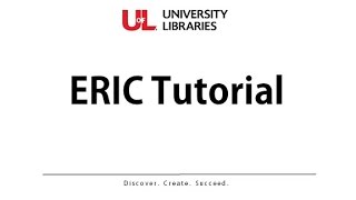 ERIC Tutorial Full Version Summer 2016