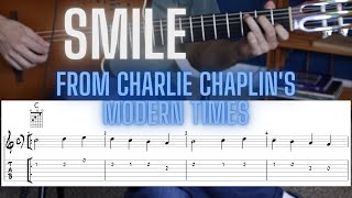 Smile | Charlie Chaplin | Chords & Melody | Guitar TAB