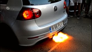 Volkswagen Golf 5 GTI Launch Control with Boost R32 Exhaust - Big Flame Anti Lag