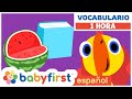 Nuevas Palabras | Aprender frutas para niños con huevos sorpresa | Larry el loro | BabyFirst Español