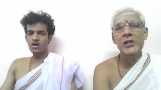 Chamaka Ghanam - Anuvakam 10 chanted by Nurani Hariharan (Srihari) and Nurani Arunachalam (Arun)