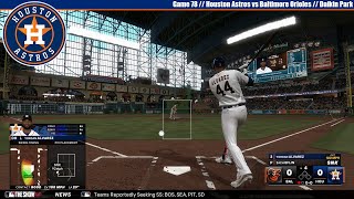 MLB The Show 24 | Houston Astros vs Baltimore Orioles | Game 78