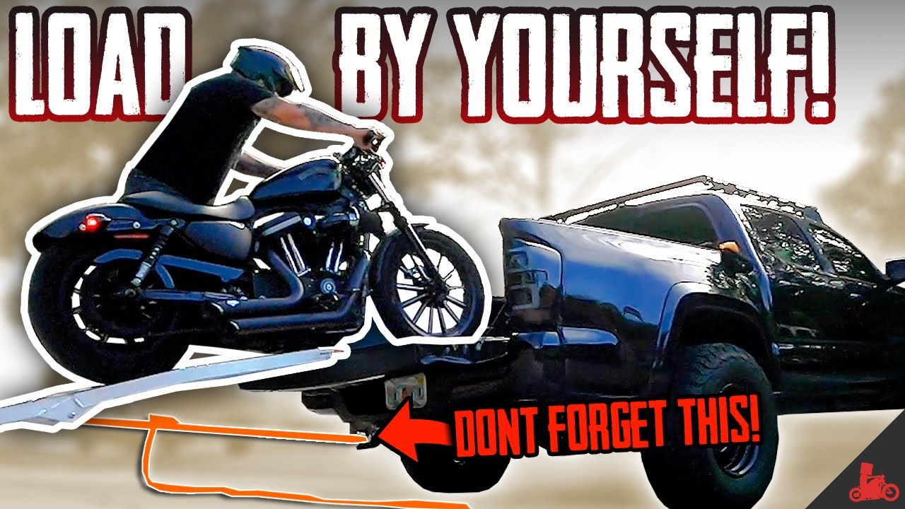 How To Load A Motorcycle Into A Truck By Yourself Youtube