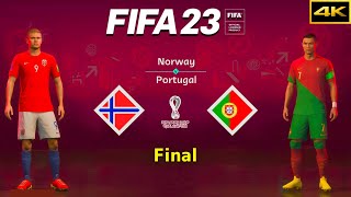 FIFA 23 - NORWAY vs. PORTUGAL - FIFA World Cup Final - Haaland vs. Ronaldo - PS5™ [4K]