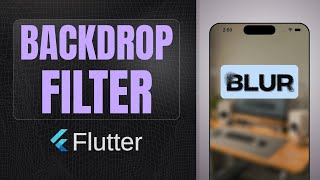 BackDrop Filter widget | Blur widgets & Images in Flutter