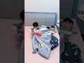 又来抢米宝被子，这下儿子可不惯着你！ cute baby baby 萌娃 搞笑日常 人类幼崽 小米宝