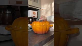 Mini kitchen update: pumpkin le creuset #unboxing #kitchen #lecreuset