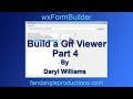 wxFormBuilder Build a Python Gif Viewer Part 4