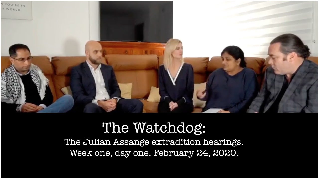 The Watchdog LIVE - Panel Discussion On Julian Assange Extradition ...