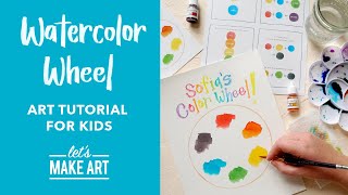 Watercolor Wheel | Learn Color Theory with Nicole Miyuki of Let's Make Art (Kids Art Tutorial)