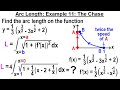 Calculus 2: Ch 18 Arc Length (of Curves) (15 of 18) Example 11 The Chase