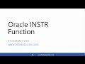Oracle INSTR Function