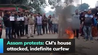 Assam protests: CM's house attacked, indefinite curfew