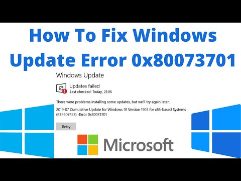 How to Fix Windows Update Error 0x80073701 on Windows 11/10