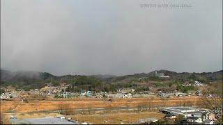 2月13日 ライブカメラ　風越山、JR飯田線、天竜川