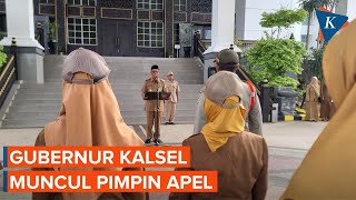 Dicari-cari KPK, Gubernur Kalsel Tersangka Suap Muncul Pimpin Apel