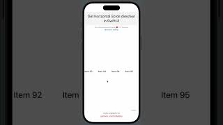 Get horizontal Scroll direction in #swiftui