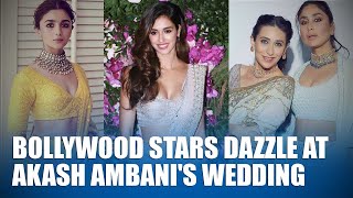 Bollywood Stars Dazzle at Akash Ambani's- Shloka Mehta's Wedding