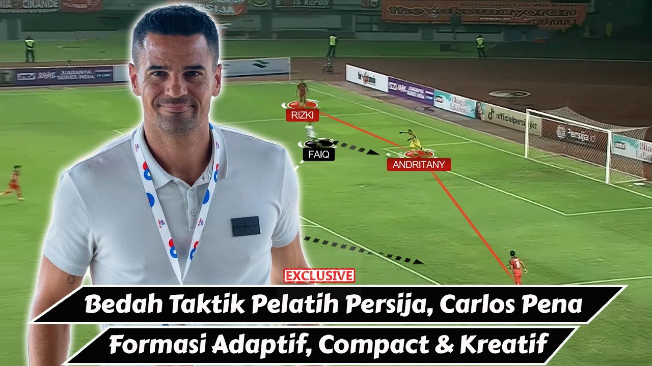 Bedah Taktik Carlos Pena Pelatih Baru Persija Jakarta : Formasi Adaptif ...