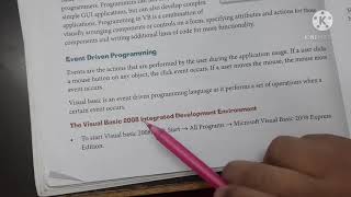 Computer Std - 8th Ch - 6 Introduction to Visual Basic 2008