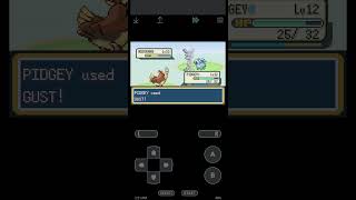 Pidgey vs nidoran in Pokemon fire red #pokemon #pokemonashgray #pokemonfirered