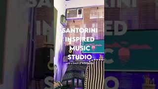 Santorini Inspired Home Music Studio | Mini Studio Tour