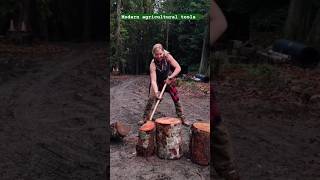 😍 women cutting wood in forest ☘️☘️#viral #short #agriculture #women #farming #shorts