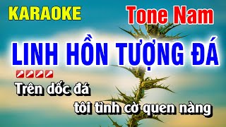 Karaoke Linh Hồn Tượng Đá Tone Nam Nhạc Sống Hay Nhất | Nguyễn Linh