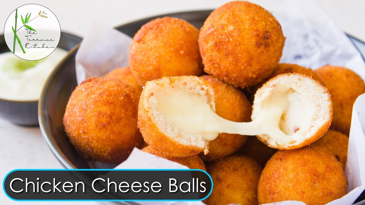 Chicken Cheese Balls Recipe Cheesy Chicken Balls Recipe Party Snack