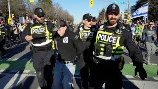 Arrests made at Pro-Palestinian protest outside synagogue in Ontario