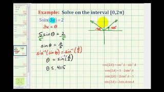 Example 2: Solving a Trig Equation with a Multiple Angle