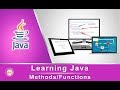 Learning Java:  Methods/Functions (Using  BlueJ)