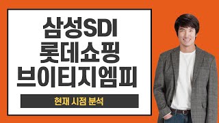 삼성SDI,롯데쇼핑,브이티지엠피 - 현재 시점 분석